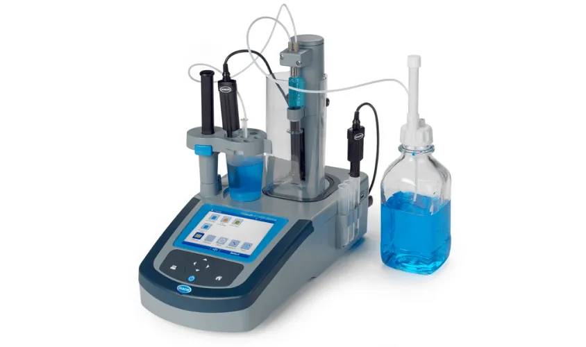 Professional laboratory water titration and testing instrument used for cooling tower water analysis